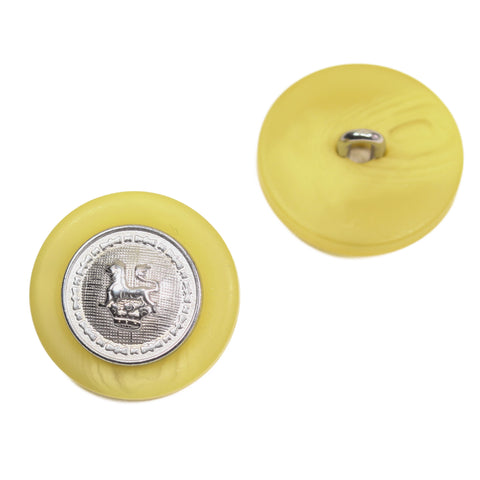 Hornimitat Knopf mit Löwen Wappen MK-370s 1