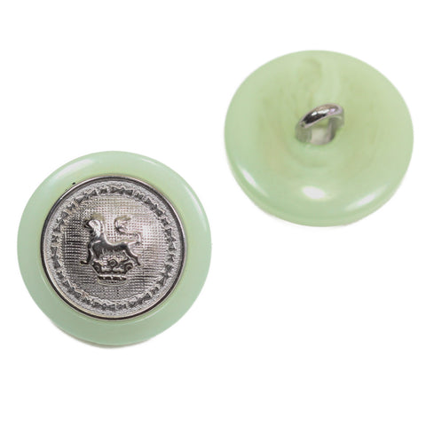 Hornimitat Knopf mit Löwen Wappen MK-370s 11