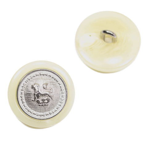 Hornimitat Knopf mit Löwen Wappen MK-370s 6