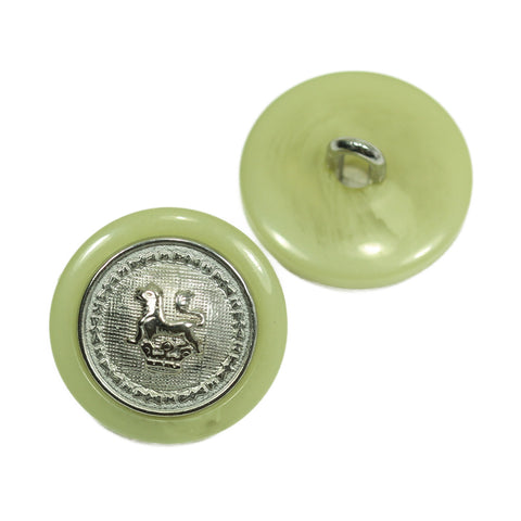 Hornimitat Knopf mit Löwen Wappen MK-370s 8