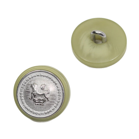 Hornimitat Knopf mit Löwen Wappen MK-370s 9