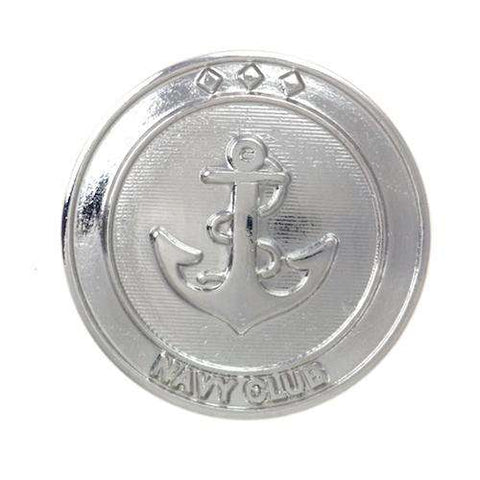 Uniform Knopf Silber mit Anker MK-0801s