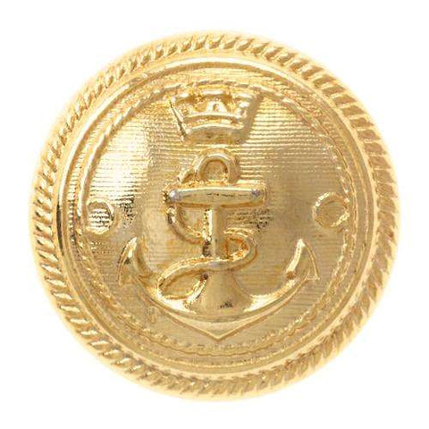 Uniform Knopf Anker Motiv Gold glänzend MK-1384g