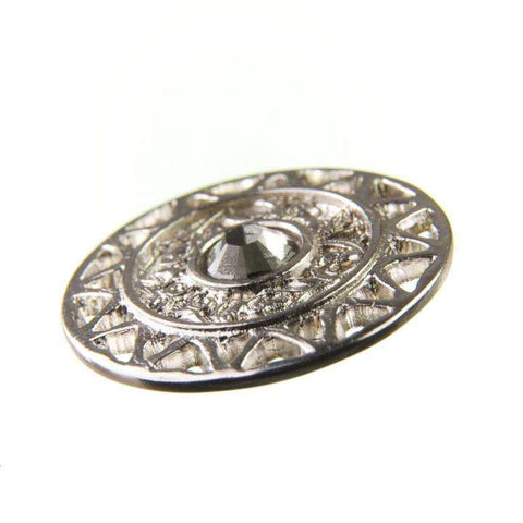 Strass Knopf No.12 ST-12s black-diamont