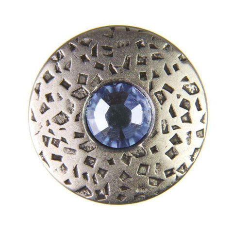 Knopf mit Swarovski®Crystal ST-17as li-saphire