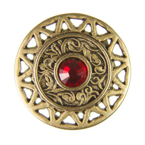 Strass Knopf No.13 mit Strass ST-13ag-li.siam