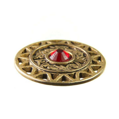 Strass Knopf No.13 mit Strass ST-13ag-li.siam