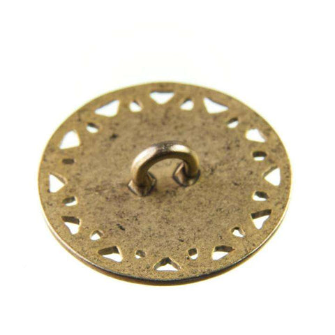 Strass Knopf No.13 mit Strass ST-13ag Rose