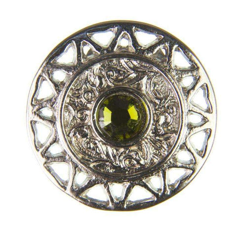 Strass Knopf No.12 mit Strass ST-12s olivine