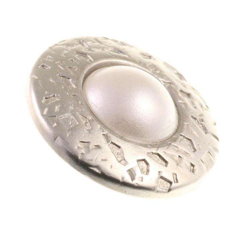 Knopf mit Swarovski®Crystal mit Perle creme ST-17s