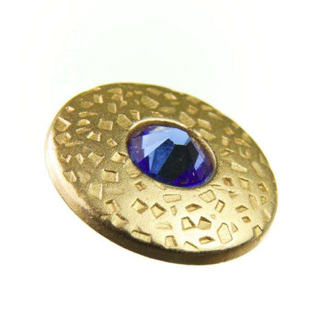 Knopf mit Swarovski®Crystal ST-17g saphire