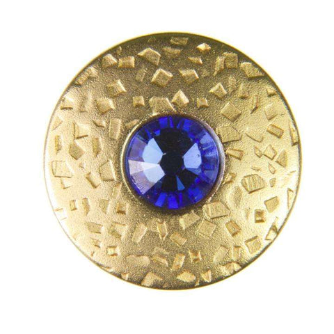 Knopf mit Swarovski®Crystal ST-17g saphire