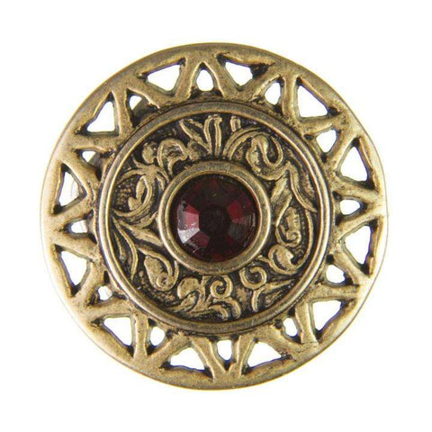 Strass Knopf No.13 mit Strass ST-13ag siam