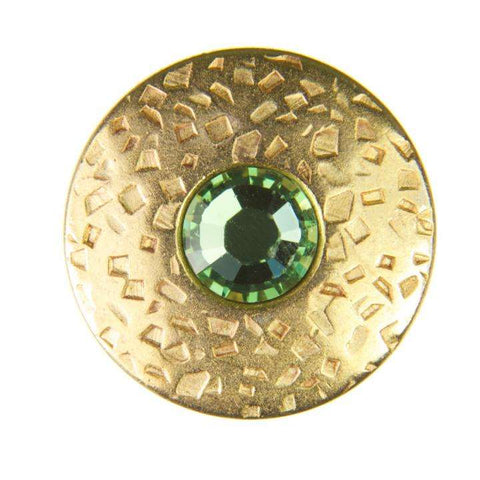 Knopf mit Swarovski®Crystal ST-17g peridot