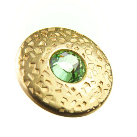 Knopf mit Swarovski®Crystal ST-17g peridot