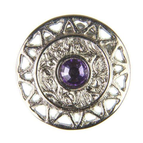 Strass Knopf No.12 mit Strass ST-12s tanzanite