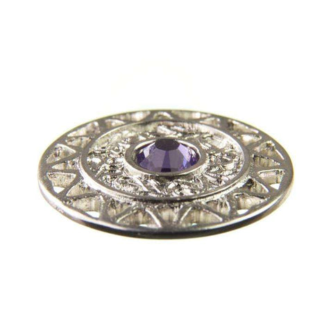 Strass Knopf No.12 mit Strass ST-12s tanzanite