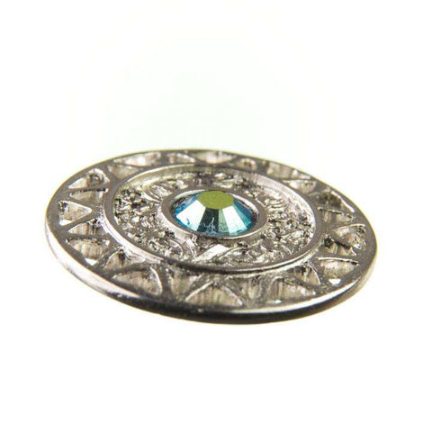 Strass Knopf No.12 mit Strass ST-12s tuerkis