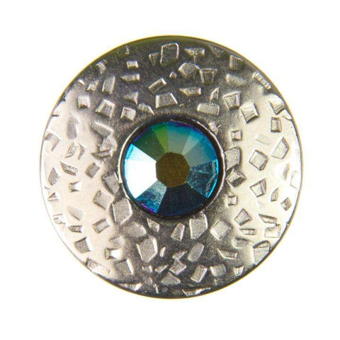 Knopf mit Swarovski®Crystal ST-17s tuerkis
