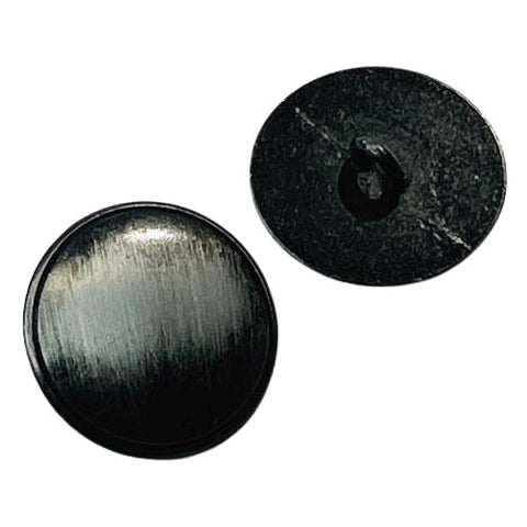 Metallknopf schwarz leicht gewölbt Mk-303