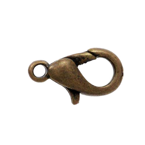 Mini Karabinerhaken für Schmuck altgold