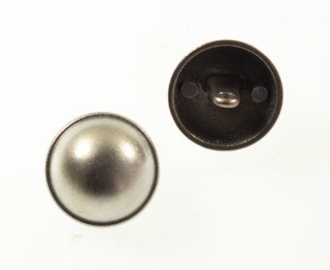 Ösen Knopf Hut Form mk-90silber-matt