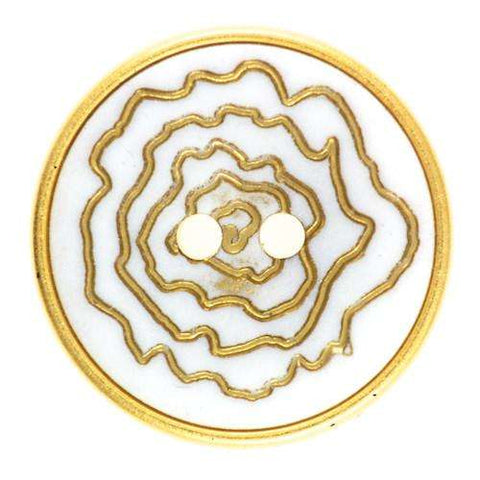 Ösen Knopf mit Blütenmotiv KGO-1wg