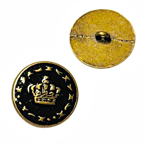 Ösen Knopf mit Krone MK-531am schwarz
