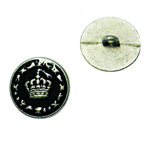Ösen Knopf mit Krone MK-531as schwarz