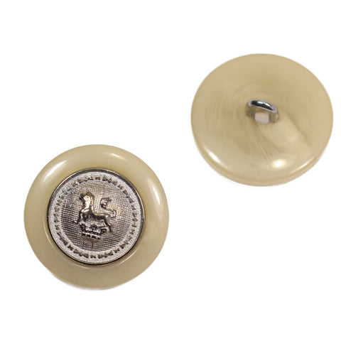 Hornimitat Knopf mit Löwen Wappen MK-370s 4