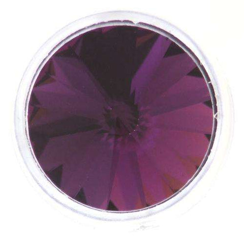 Swarovski Knopf Transparent eingefasster Crystal STS 1770 Amethyst