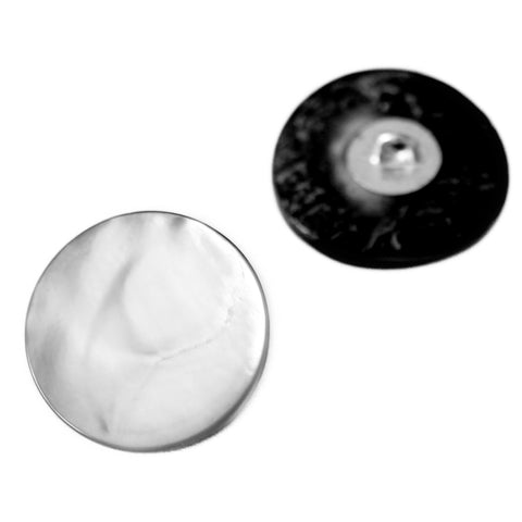 Trocas Perlmutt Knopf hell grau Öse pl-gr-203-815-3