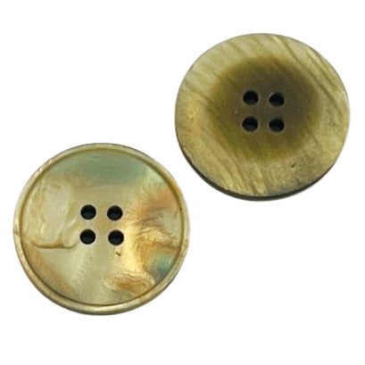 Perlmuttimitat 4-Loch Knopf Speckmatt pli-29-dunkel-grau