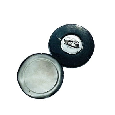 Perlmuttimitat Blusenknopf mit Öse PLI-32-grau