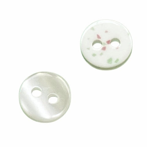 Knöpfe Perlmuttimitat 2-loch PLI-33-creme