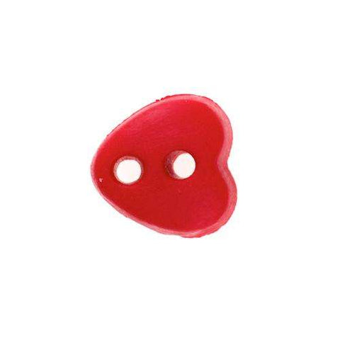 Puppen Knopf Herz KP-002rot