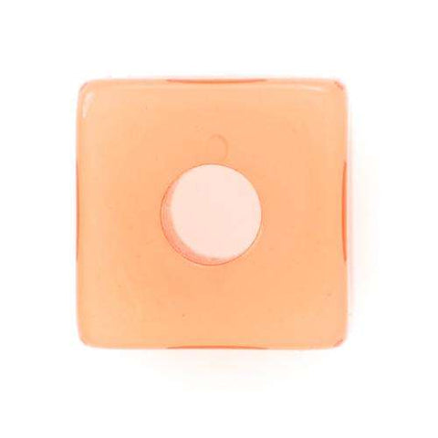 Quadratische Perle orange