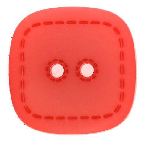 Knopf 2-Loch Quadratisch mit Steppmuster KRO-45