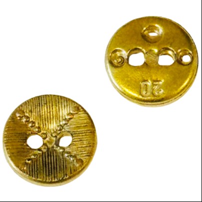 Trachten Knöpfe Perlen und Strich Muster TK-6-Altgold