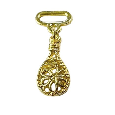 Reißverschluss Anhänger Tropfen Gold ZIP-3 kaufen – knopftruhe