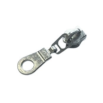 Zipper Schieber für 5 mm Reißverschluss O-Ring Silber