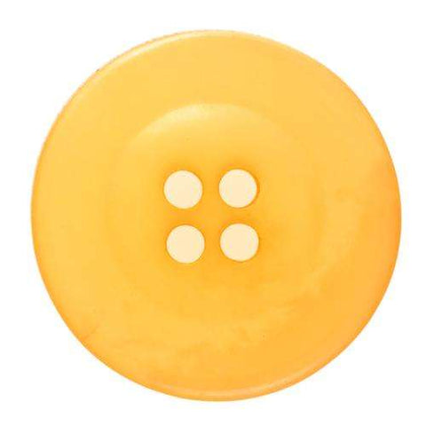 4-Loch Knopf Gelb glänzend mit Rand KGL-6