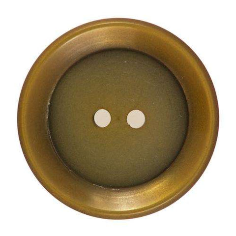 2-Loch Knopf Gelb mit breitem Rand KGL-12 Senf