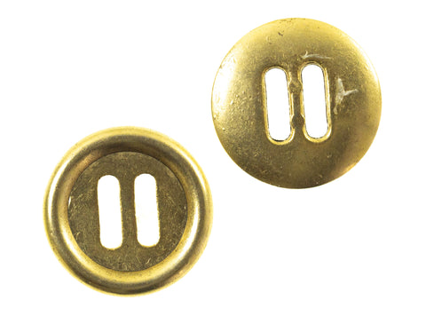 Schlitz - Bändchen Knopf used TK-142-gold