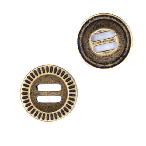 Schlitz Knopf TK-144-Altgold