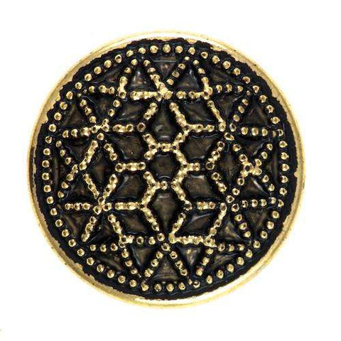 Sehr edler Ösen Knopf mit Muster KGO-49ag