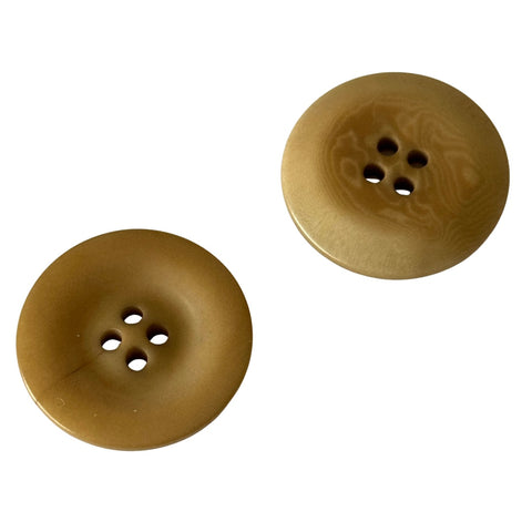 Steinnuss Knopf 25mm beige 4-Loch