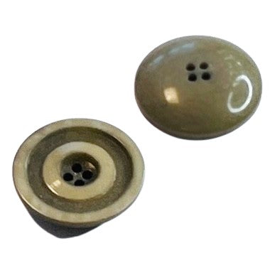 Steinnuss Knopf STN-130-Beige - Grün