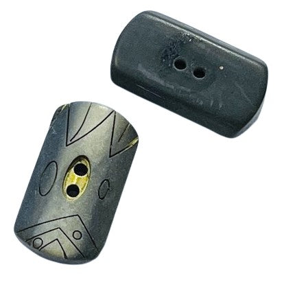 Stilvoll & einzigartig! Knebelknopf Grau Muster K-12