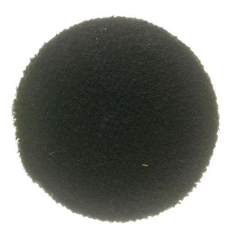 Stoff bezogene Knopf Samt schwarz SFPO-31